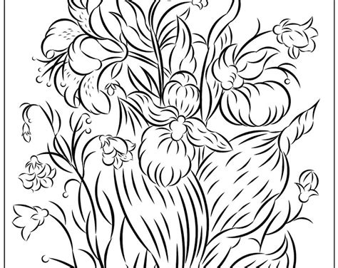 nicoles  coloring pages summer flowers coloring pages