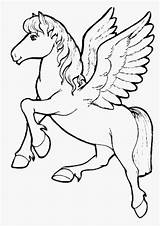 Coloring Unicorn Pages Winged Unicorns Print Clipart Clip Children sketch template