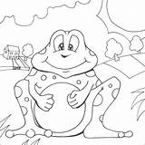 Frog Cute Pages Coloring Colouring Colo sketch template