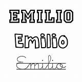 Emilio Dibujar Tranquilo Latino Significa Amable Guiainfantil sketch template
