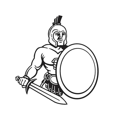 ancient warrior drawing  csa images pixels