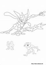 Pokemon Amphinobi Grenousse Coloriez Desenhos Malvorlagen Imprime sketch template