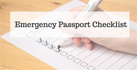emergency passport checklist rushmypassport