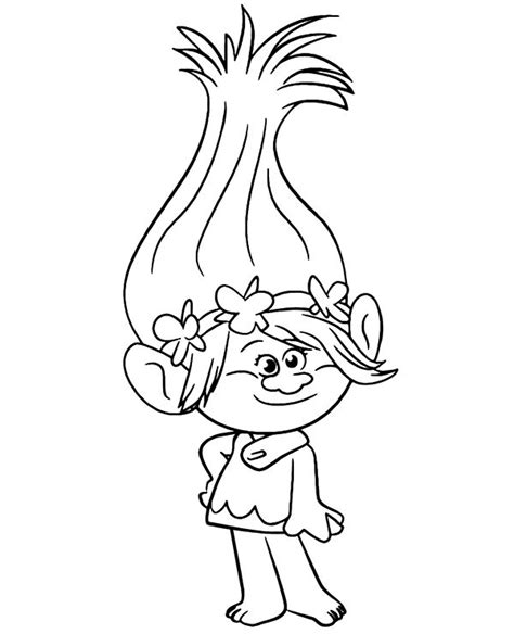 princess poppy printable coloring pages