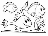 Fish Small Coloring Pages Getcolorings Color sketch template