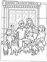 Coloring Pages Dogs Printable Preschoolers Dog Color sketch template