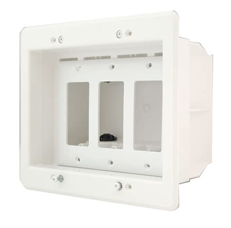 arlington dvfrw  recessed electrical outlet mounting box  paintable wall p ebay