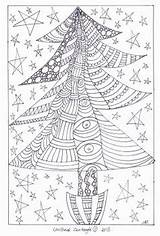 Christmas Zentangles Coloring Subject sketch template