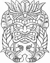 Tiki Hawaiian Metacharis Masks Totem Coloriage Maori Primitivo Colorier Tatouage Totems Faces Aztecas Masque Tribales Tatouages Tattoosanddmore Tattoossandmore sketch template