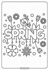 Spring Coloring Pdf Printable Pages Sheets Kids Color Preschool Board Print Coloringoo April Whatsapp Tweet Email Cartoon Choose sketch template
