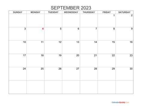 september  blank calendar    amazing famous seaside