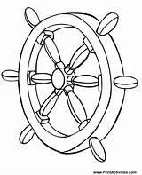 Wheel Coloring Ship Boat Steering Helm Drawing Pirate Pages Template Sketch Clipart Drawings Water Sailboat Getdrawings Designlooter Clip Printable Library sketch template