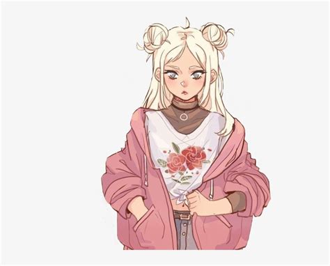 kawaii anime girl with blonde hair telegraph