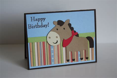 creations horse birthday card