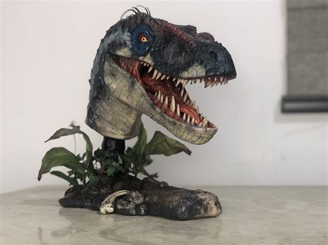 Male Raptor Bust Jurassic Park — Stan Winston School Of Character