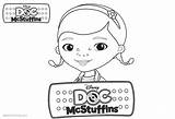 Coloring Pages Mcstuffins Doc Dottie Character Kids Printable sketch template
