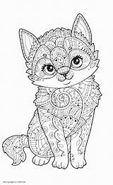 Coloring Animal Pages Adults Animals Adult Printable Cute Print Colouring Sheets Cat Kids Zoo Books Mandala Cool Info Puppy Kawaii sketch template