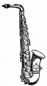 Saxophone Alto Clip Sax Clipart Drawing Coloring Etc Sketch Cliparts Cartoon Oboe Jazz Tenor Gif Soprano Clarinet Printable Usf Edu sketch template