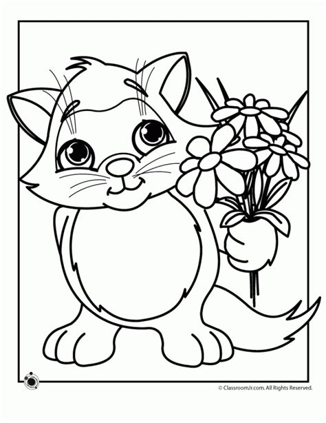 printable cute baby kitten coloring pages dha
