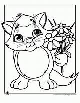 Coloring Pages Kitten Baby Printable Cute Print sketch template