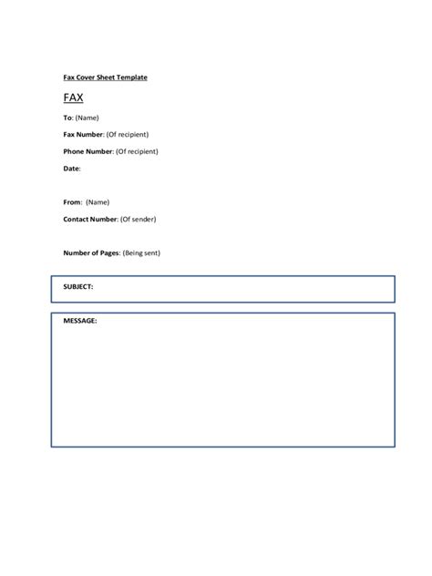 fax cover sheet   templates   word excel