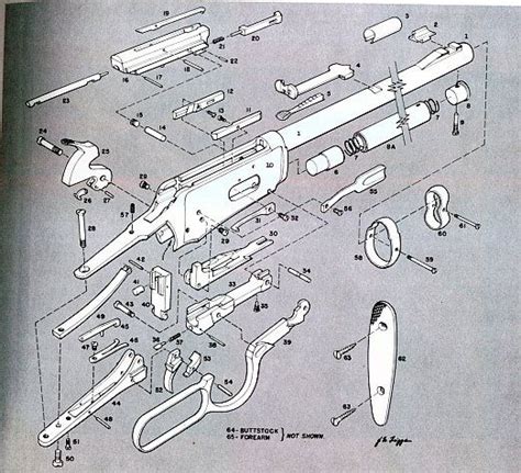 winchester model  parts diagram winchester gunsmithing lever action