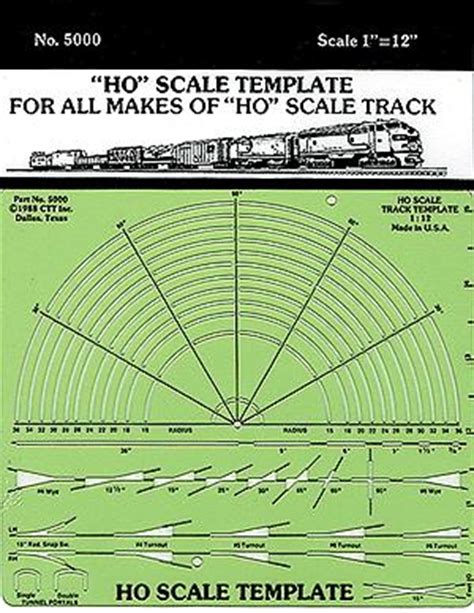 template  ho scale ctt ctt model railroad scratch supplies