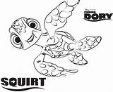 Coloring Finding Pages Nemo Dory Squirt Printable Disney Kids Colouring Colorir Drawing Para Book Tartaruga Color Crush Adult Da Sheets sketch template