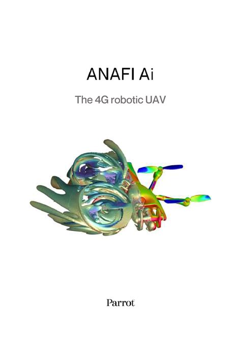 parrot anafi ai drone specifications  features   robotic uav