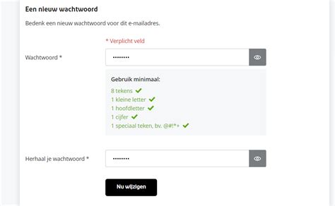 nieuw  mail wachtwoord kiezen klantenservice ziggo
