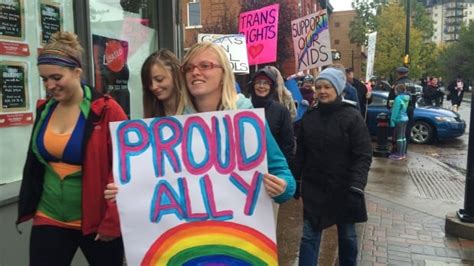 Lgbt Advocates March In Saskatoon For More Resources In Schools Cbc News