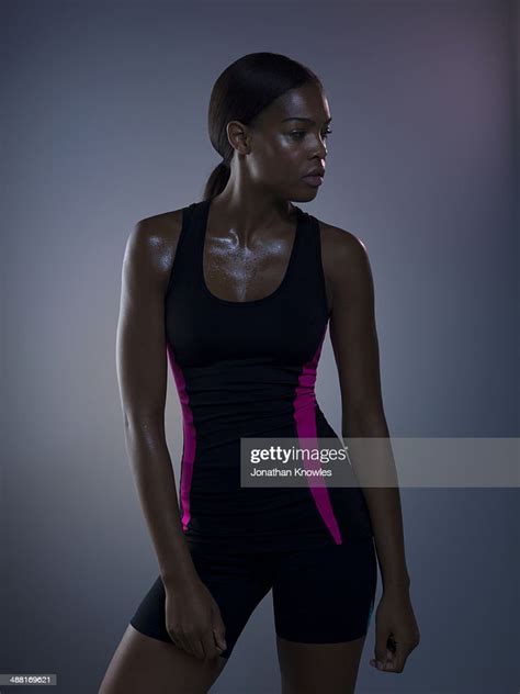 Dark Skinned Athletic Female Post Workout Sweaty Photo Getty Images