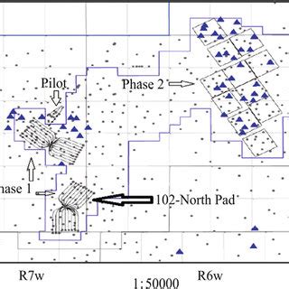 location  surmont  north pad  scientific diagram