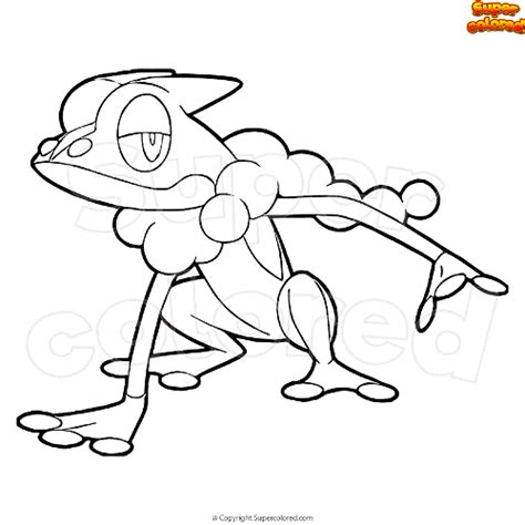 coloring page pokemon frogadier coloring home