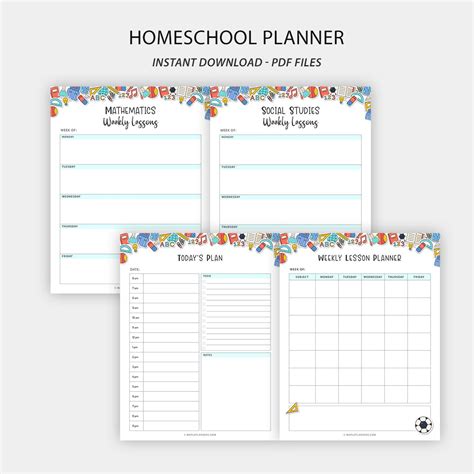 printable homeschool planner homeschool planner kids planner vrogue