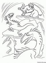 Dinosauri Dinosaurios Angry Dinosaurs Glaciale Dinossauros Dinosaurier Colorkid Irritados Arrabbiati Malvorlagen Idade Despertar Gelo Dinozaury Cartoni Verärgerter sketch template