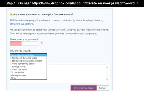 hoe dropbox account verwijderen hoegaatdat