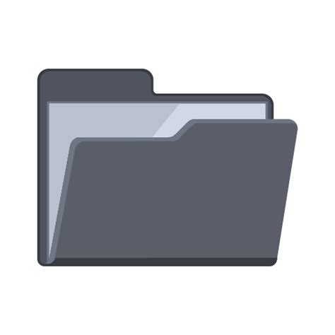 flat folder icon png   icons library