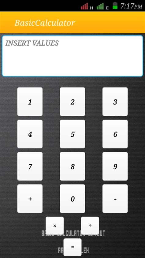 basic calculator layout   programming nigeria