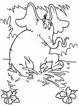 Coloring Pages Thing Two Horton Seuss Dr Number Color sketch template
