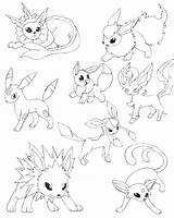Coloring Pages Pokemon Eeveelutions Venusaur Printable Getcolorings Pag Getdrawings Color sketch template