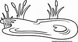 Pond Clipart Clip Lake Drawing Lily Duck Ponds Outline Pad Fish Cliparts Water Line Coloring Pages Frog Library Kid Transparent sketch template
