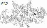 Coloring Pages Skylanders Dragons Dragon There Spyro Adventure Same Also sketch template