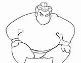 Sumo Wrestler Furious Coloring Coloringcrew sketch template