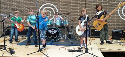 mini band  rock band featuring kids aged   years