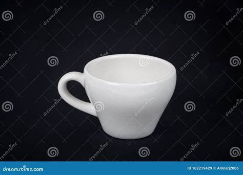 white coffee cup  black stock image image  empty