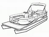 Boats Pontoon Houseboat sketch template