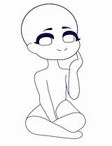 Base Chibi Sitting Cute Down Pose Anime Poses Desenho Template Para Deviantart Desenhos Sketch Desenhar Coloring Pages Salvo Escolha Pasta sketch template