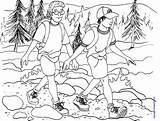 Hiking Designlooter Kinderart sketch template