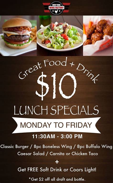 lunch specials   york wing factory  fort lee